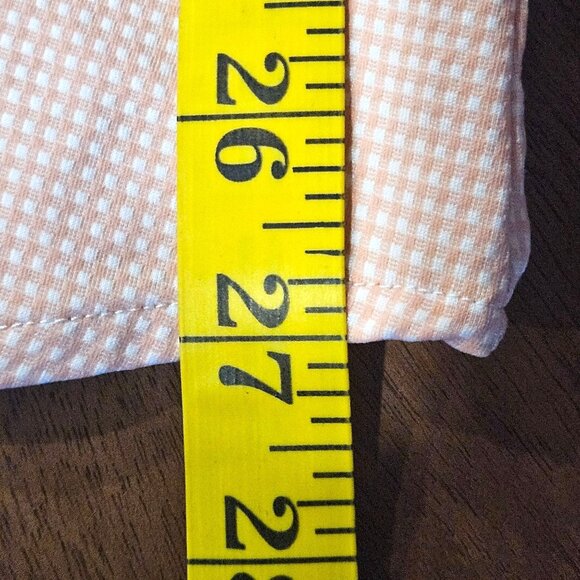 Mizzen+Main Men Dress Shirt M Pink Check Trim Fit Old Money Business Casual - Picture 10 of 11